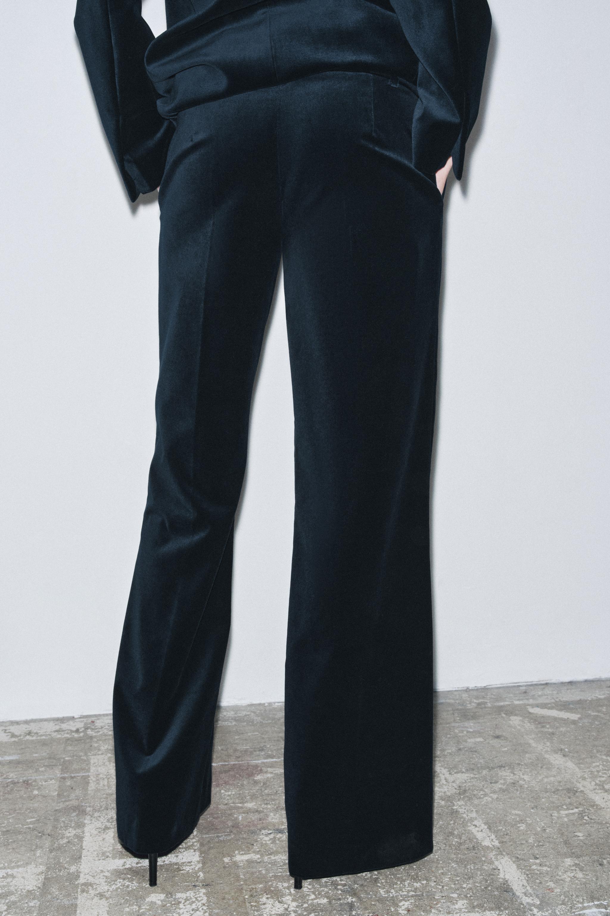 ZW COLLECTION LIMITED EDITION VELVET FLARE PANTS