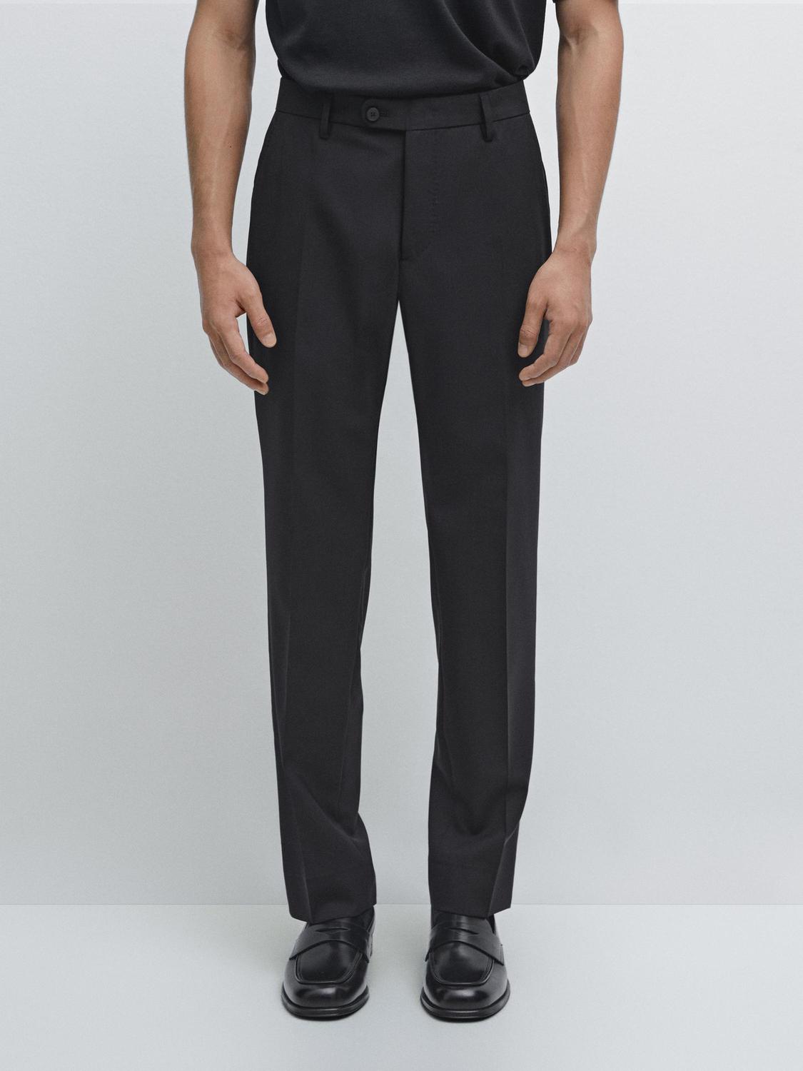 100% wool suit trousers