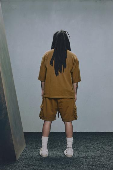 T-SHIRT RELAXED FIT IMPRIMÉ X SR_A - Kaki de Zara - Image 6