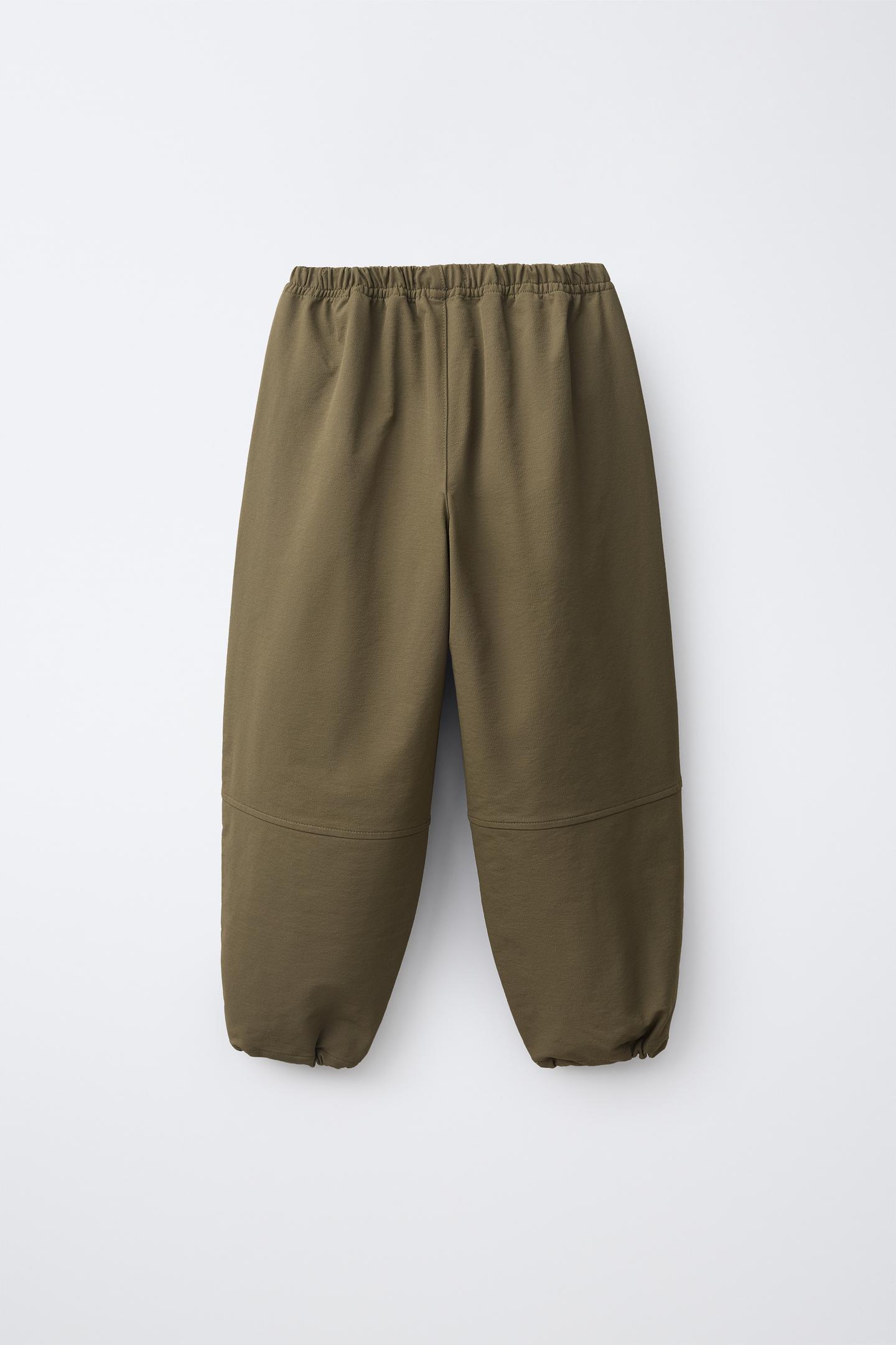 Детские брюки Zara Technical Jogger, цвет: Хаки — фото 2