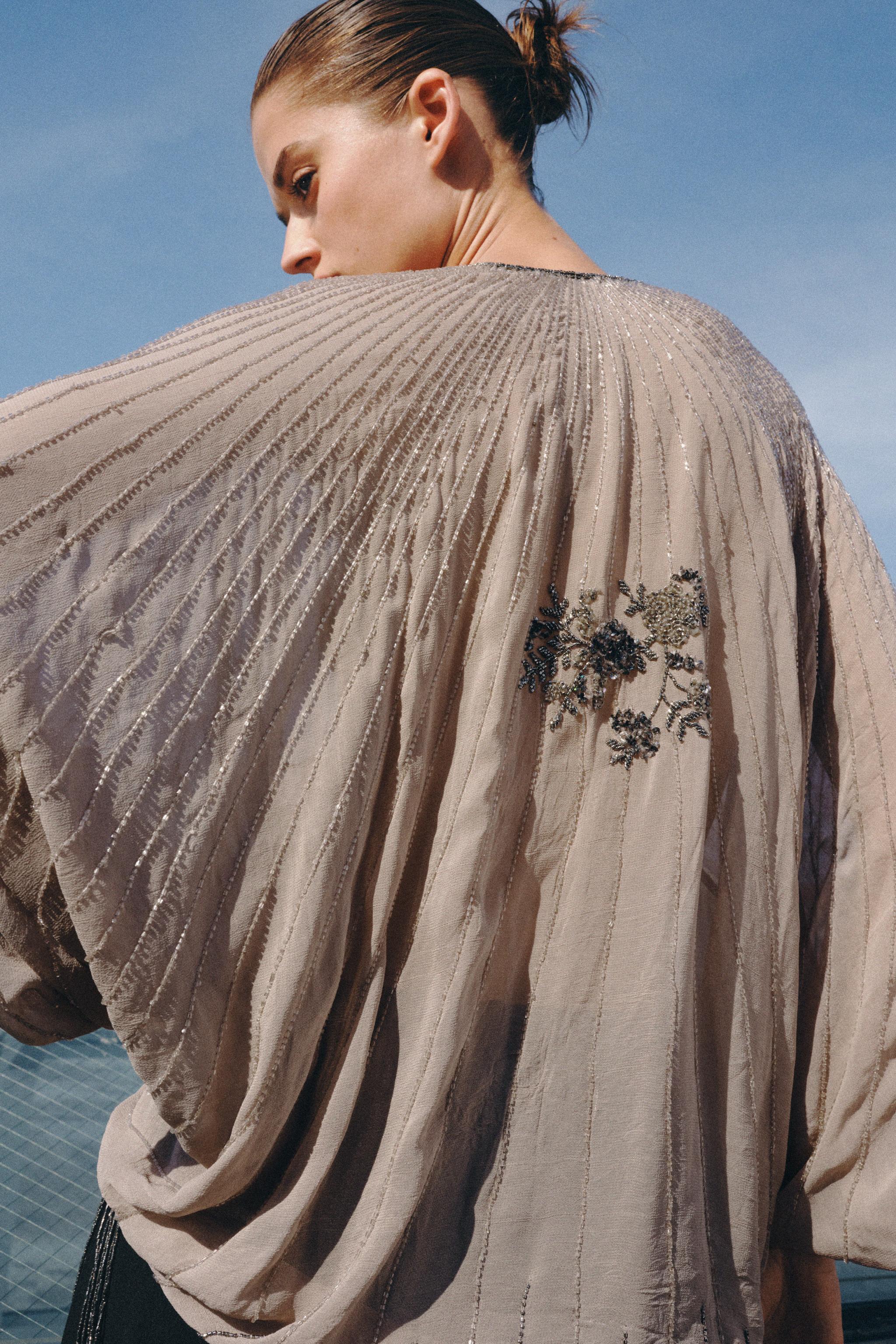 LIMITED EDITION BEADED EMBROIDERED TOP