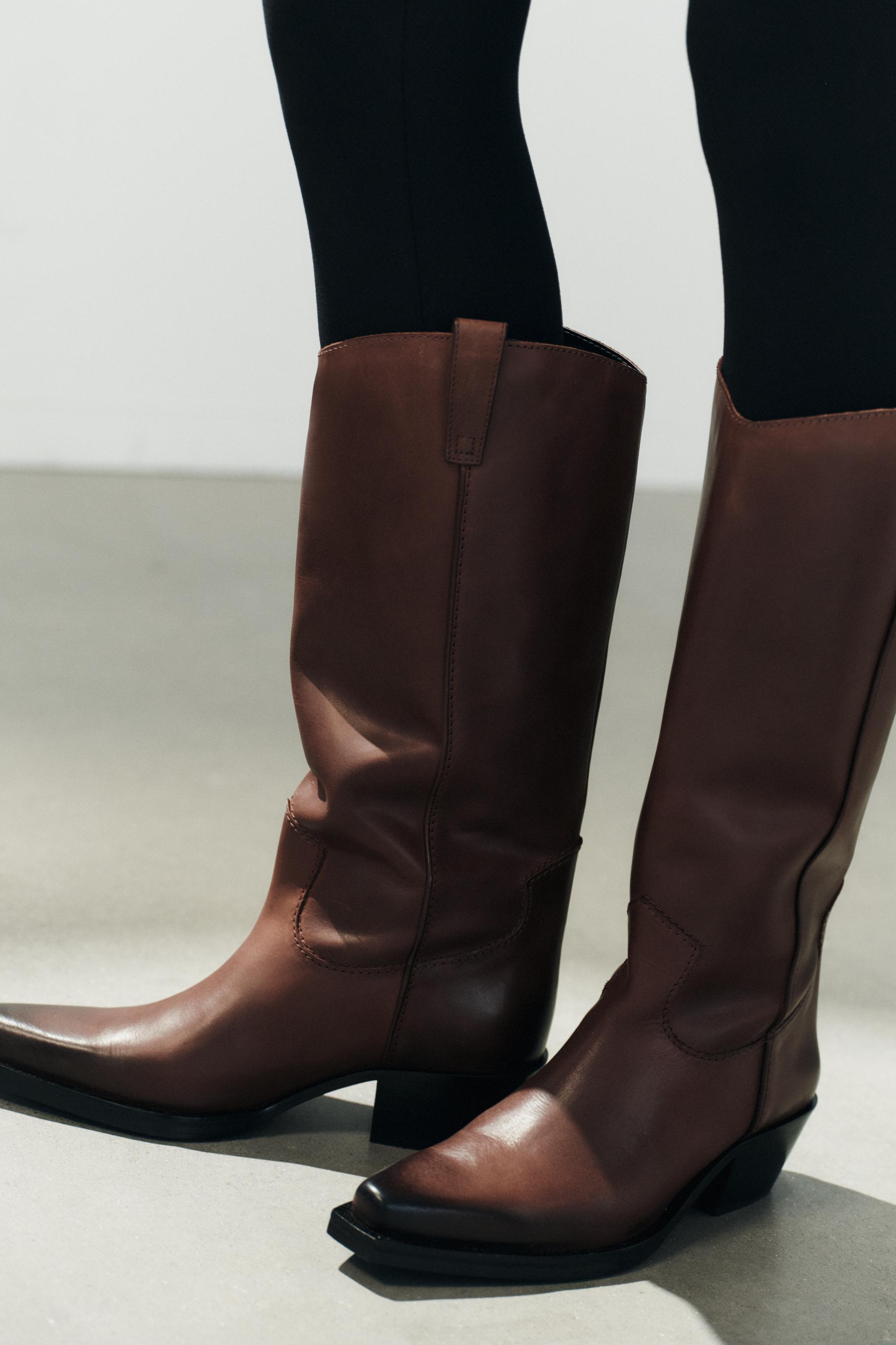 LEATHER COWBOY BOOTS