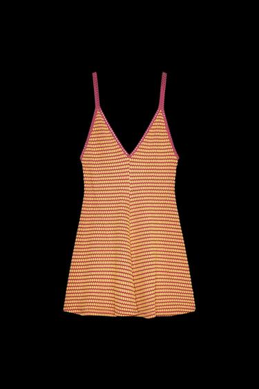 KURZES JACQUARD-KLEID - Rosa von Zara - Bild 0