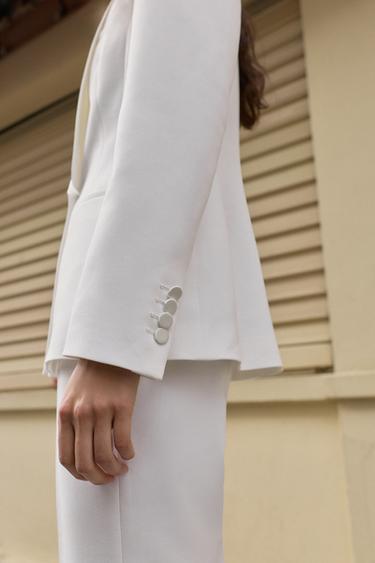 BLAZER SMOKING SET - Blanc cassé de Zara - Image 3