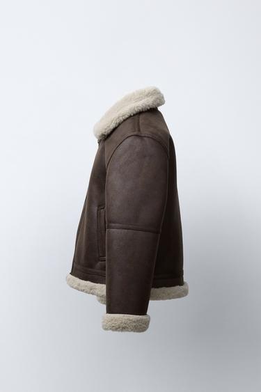 DOUBLE-FACED JACKET - Brown by Zara - Image 2