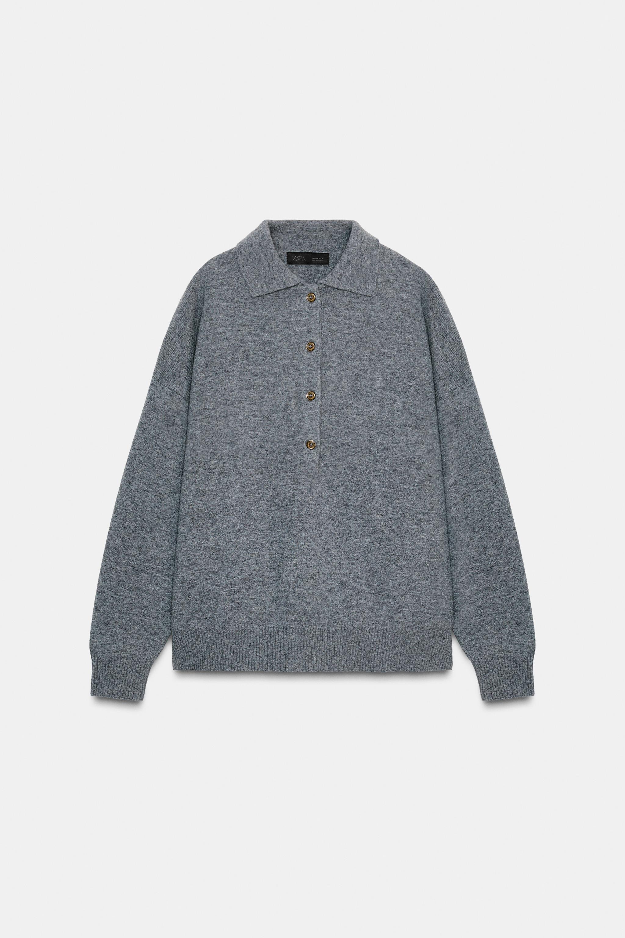 95% WOOL PLAIN KNIT POLO