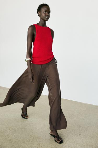 Zara Flowing skort - Brown