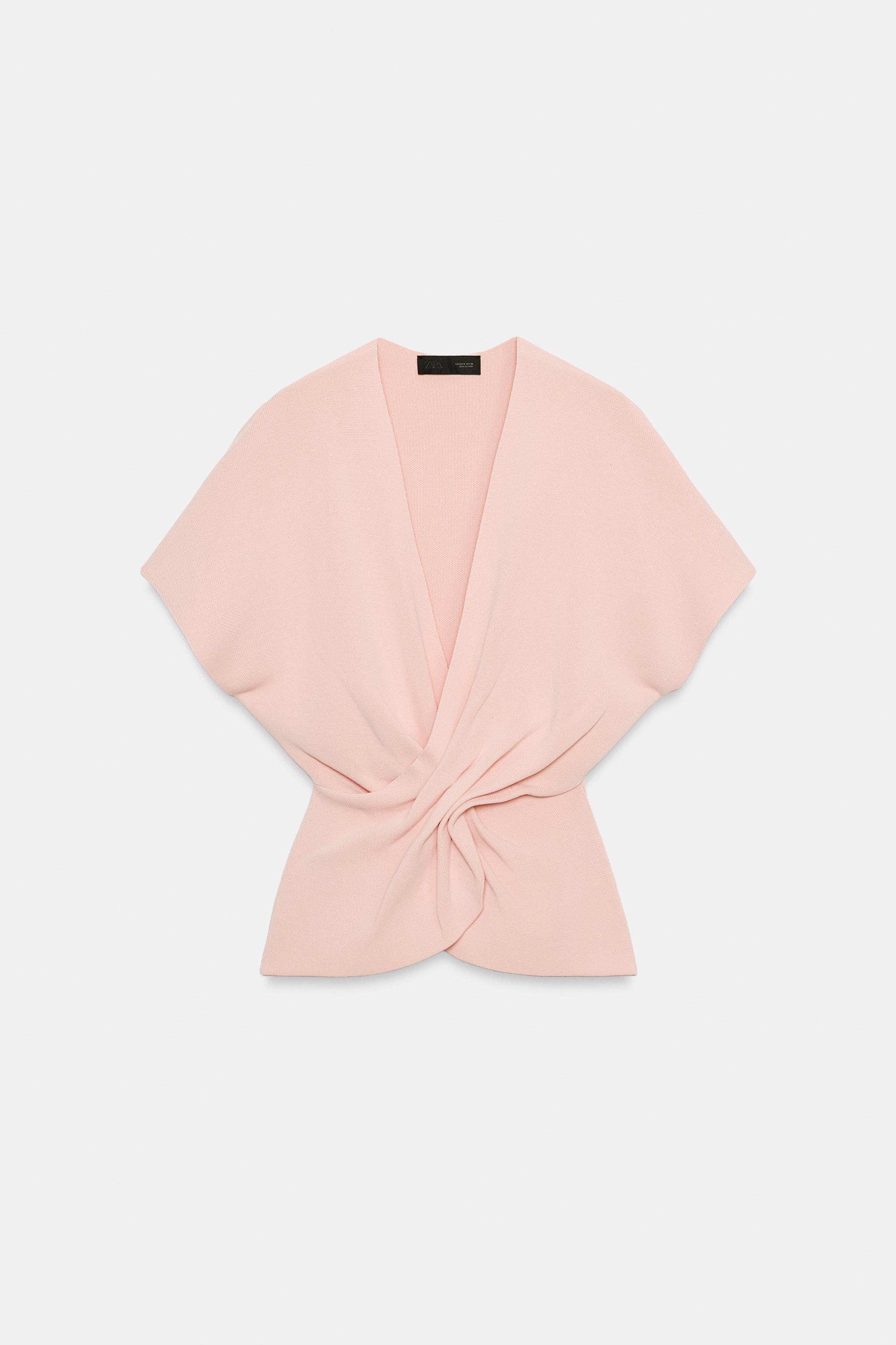 DRAPED KNIT TOP
