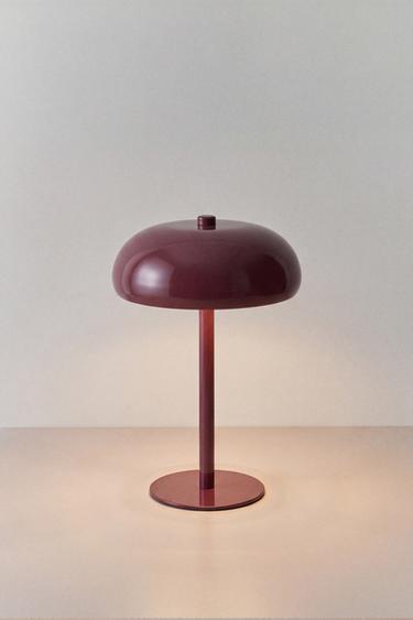 SMALL SOLID COLOR TABLE LAMP — Maroon 1