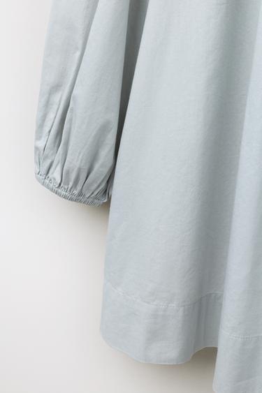 LIMITED EDITION SMOCKED PYJAMA TUNIC - Blue grey by Zara - Image 3