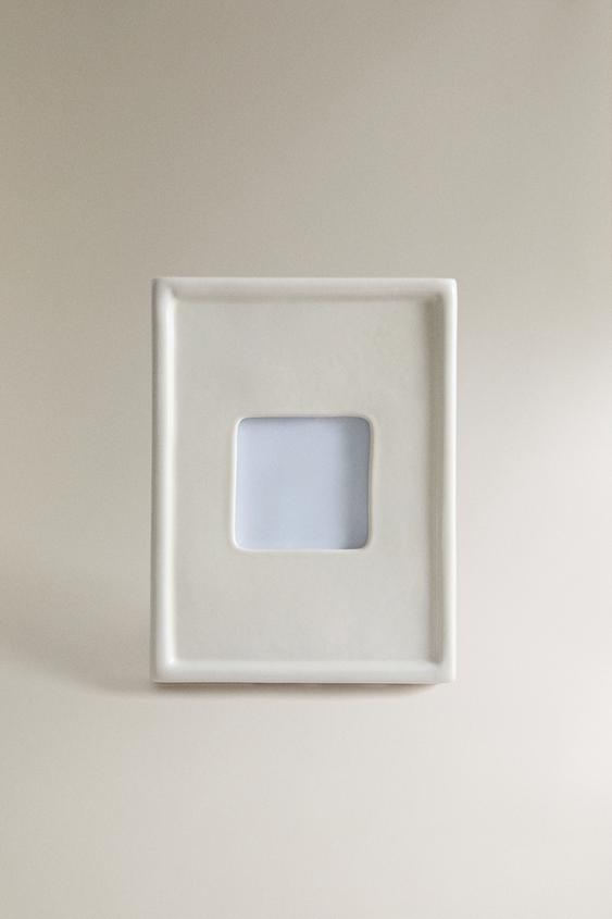 Zara CERAMIC PHOTO FRAME - 白色 - 圖片 0