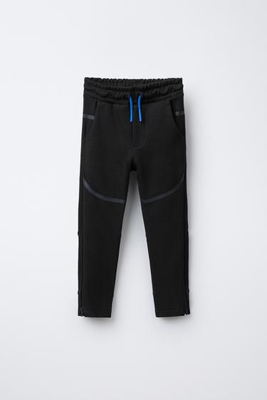 Zara SPORTY JOGGING PANTS - Black