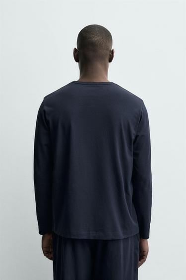 FLUID PYJAMA SET - Navy blue by Zara - Image 2