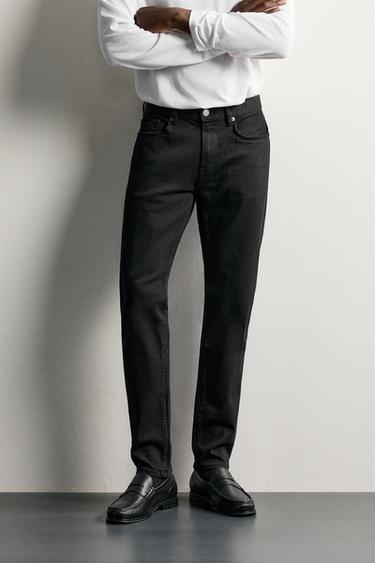 BASIC SLIM FIT JEANS — Black 2