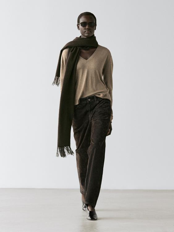 Silk and wool blend knit sweater from Zara - $100