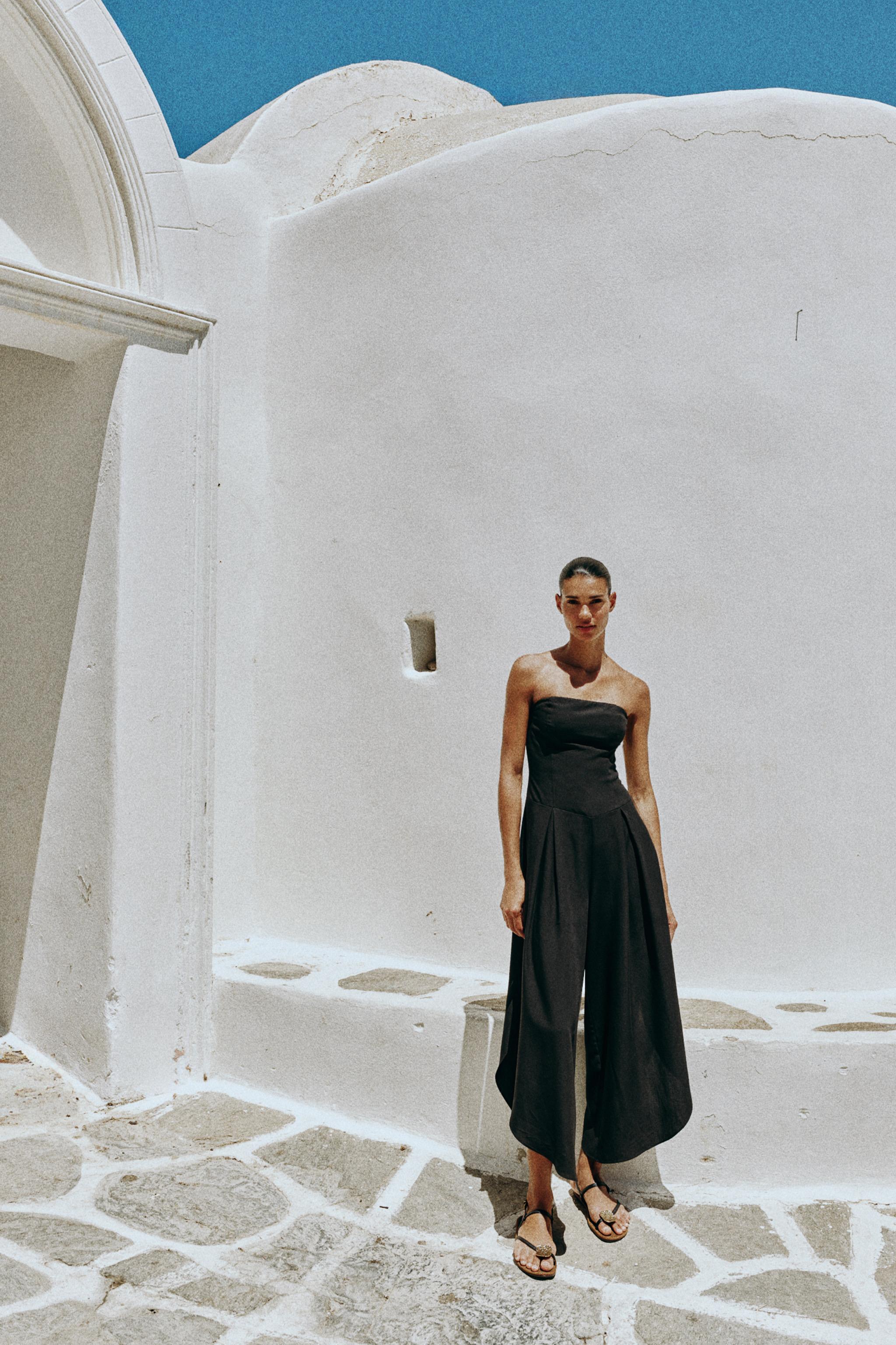 Zara MIDI STRAPLESS JUMPSUIT — фото 9