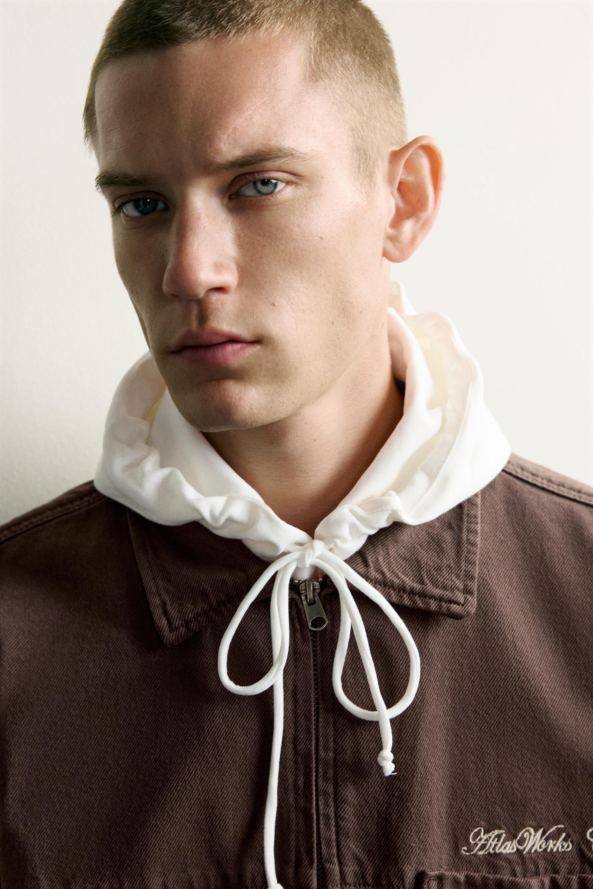 RELAXED-FIT ZIP-UP OVERSHIRT