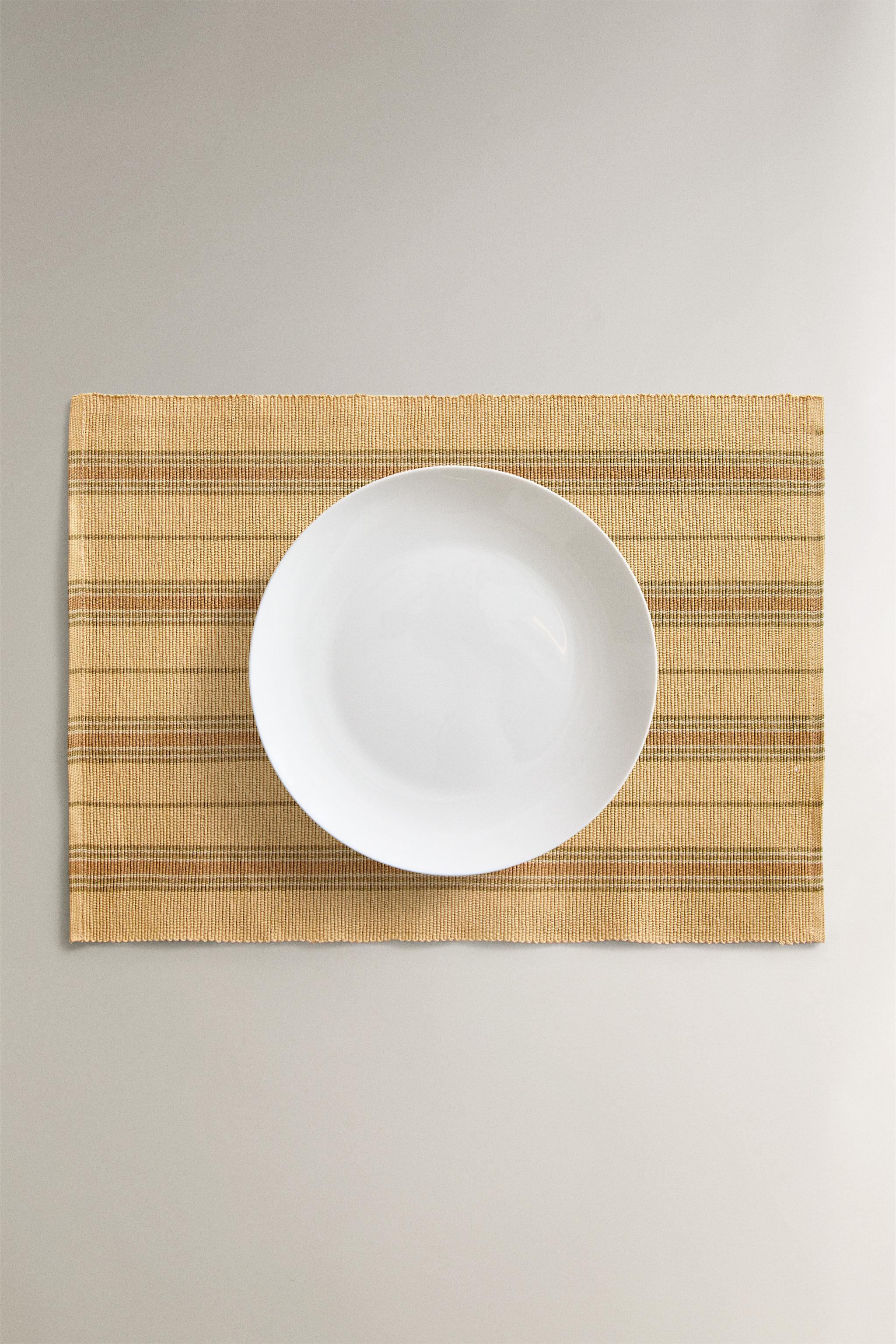 SET DE TABLE RAYURES (LOT DE 2)