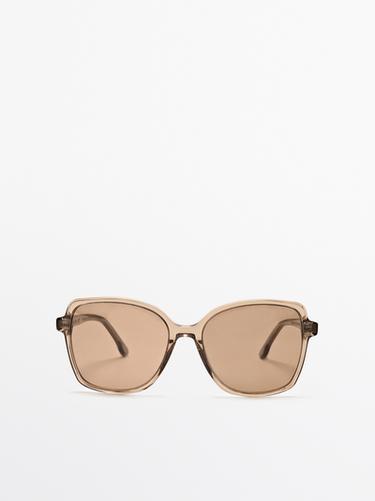 Zara Square sunglasses - Caramel - Image 0