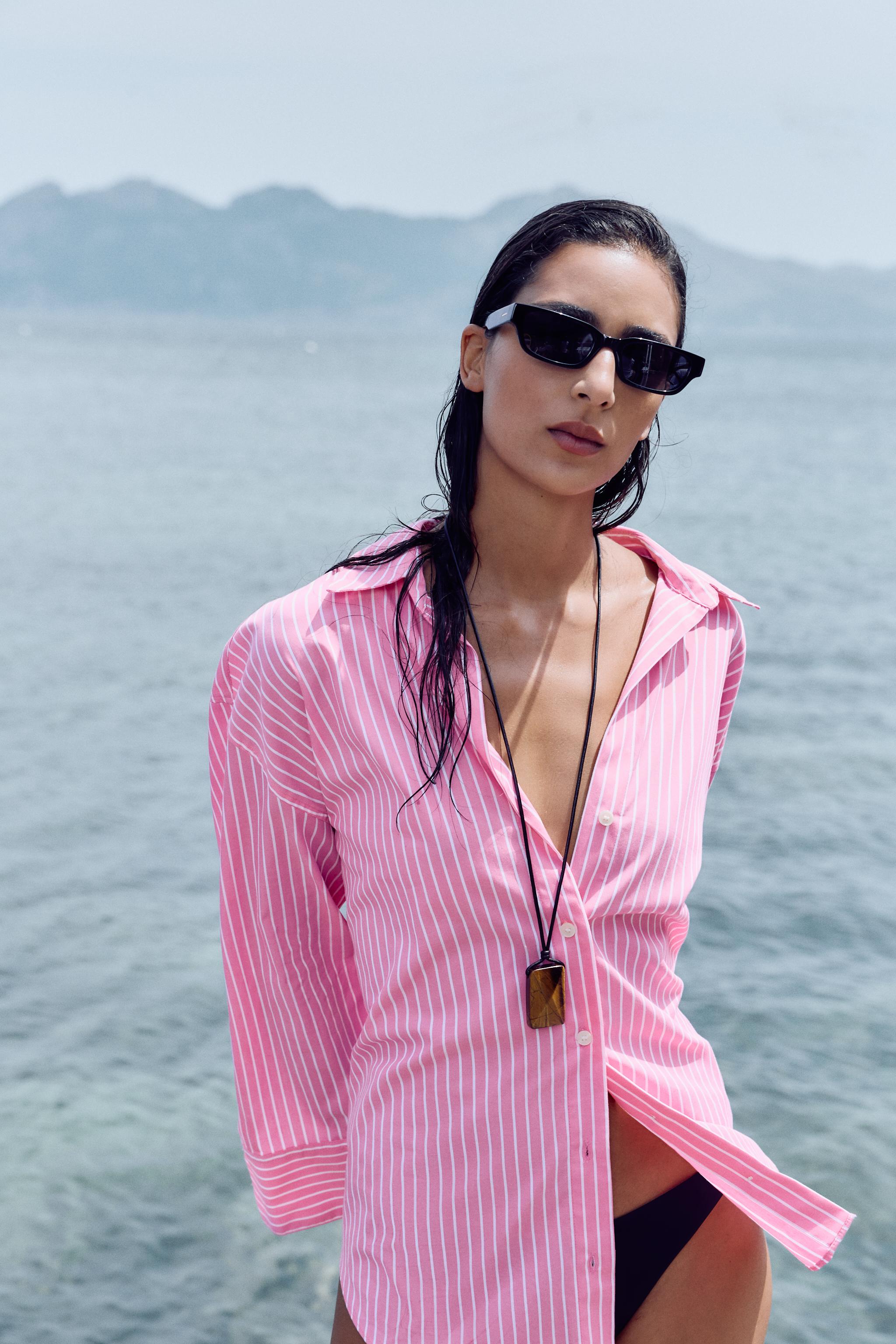 ベーシックポプリンシャツ - ホワイト | ZARA Japan / 日本