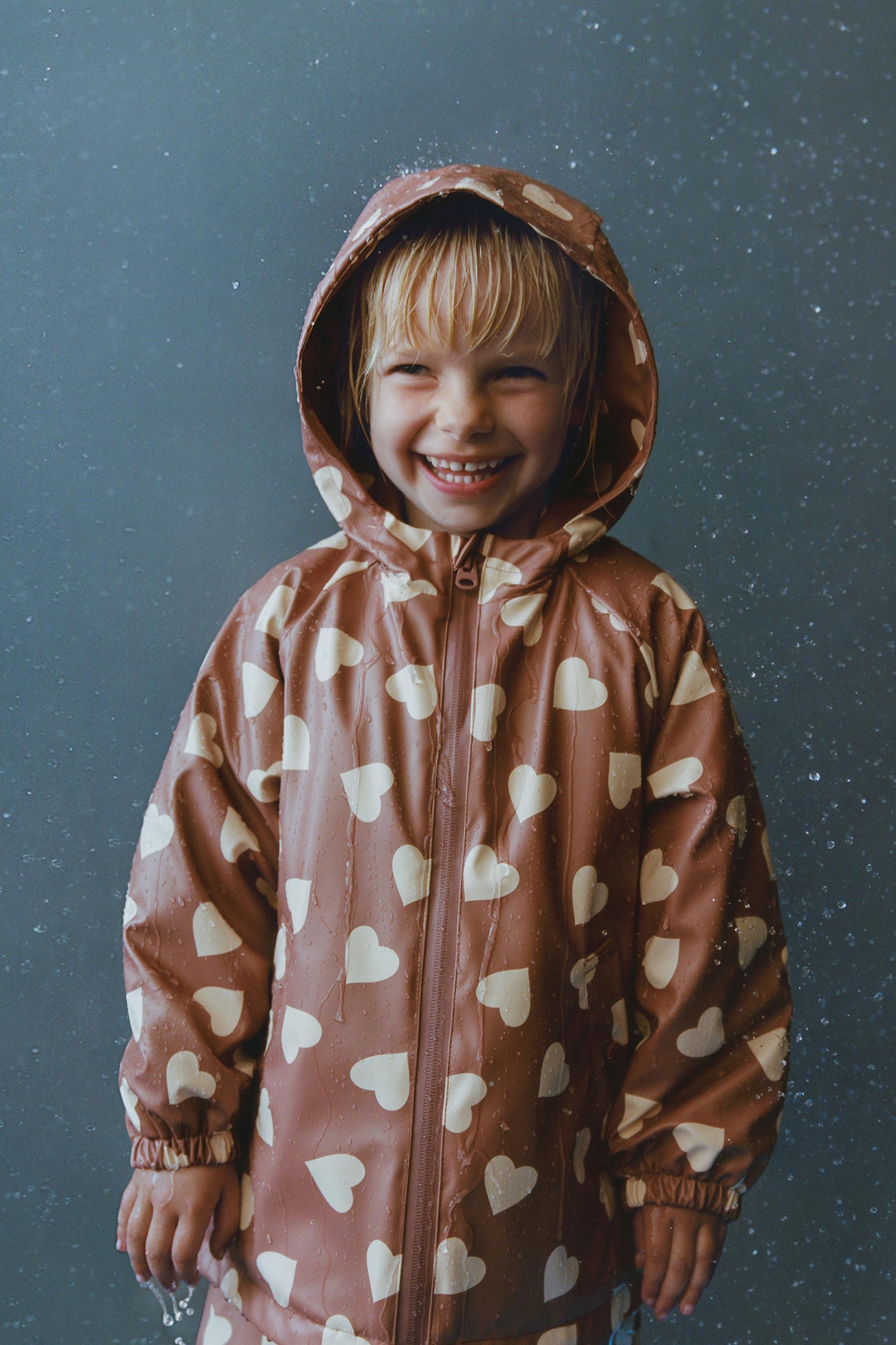 期間限定出品 Reddish brown  rain parka Reima Lampi Waterproof Rain Jacket for Toddler & Kids | Ten