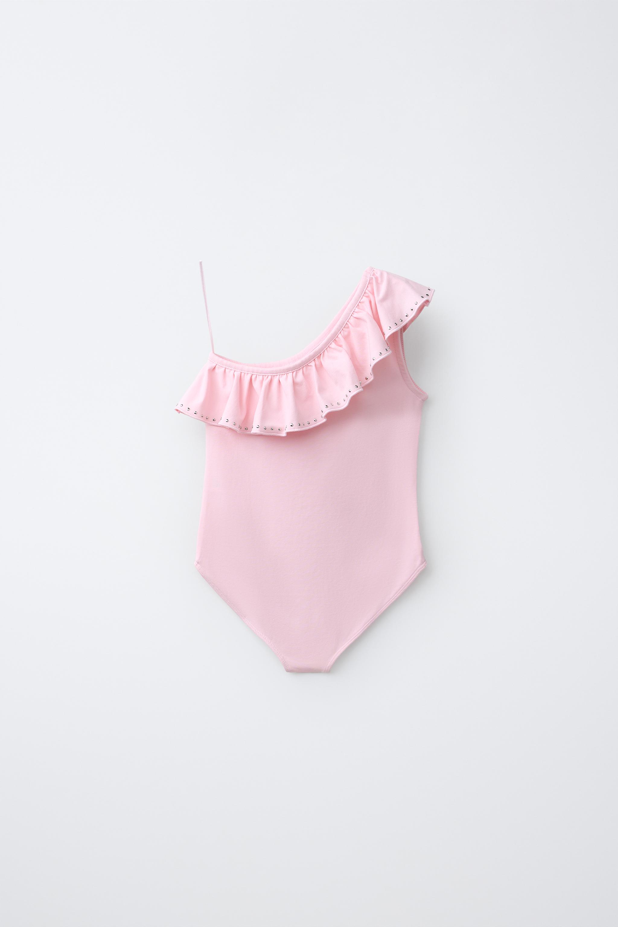 ASYMMETRIC RUFFLE BODYSUIT