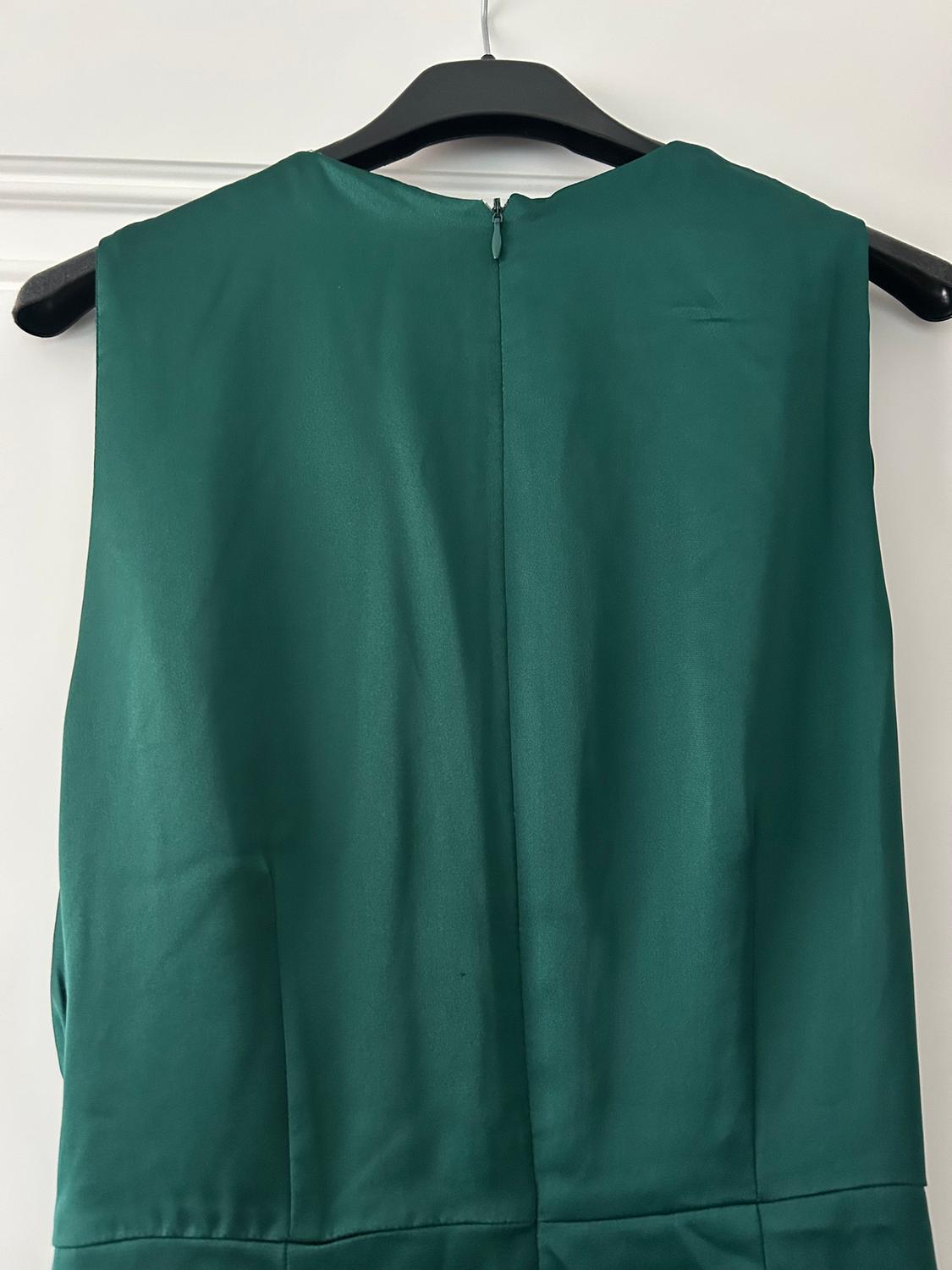 SATIN-FINISH DRESS WITH DRAPED DETAIL - Image 5