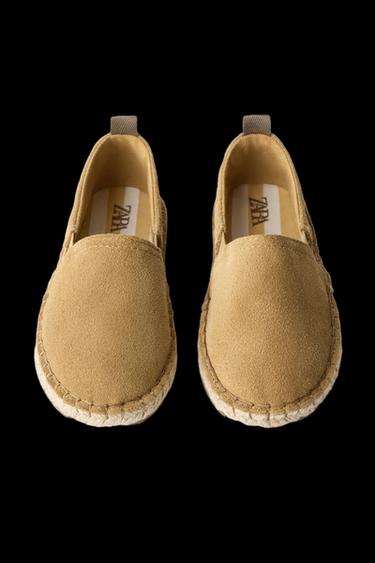 ALPARGATA PIEL - Tostado de Zara