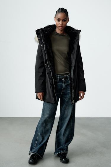 ПАРКА WATER AND WIND PROTECTION — ЧЕРНЫЙ от Zara — изображение 0
