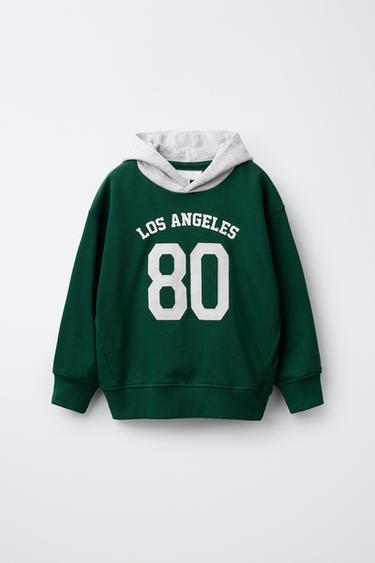 SPORTY HOODIE - Green by Zara - Image 0