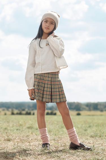 CHAUSSETTES EN MAILLE TRESSÉE AVEC LAINE ÉDITION LIMITÉE - Rose moyen de Zara