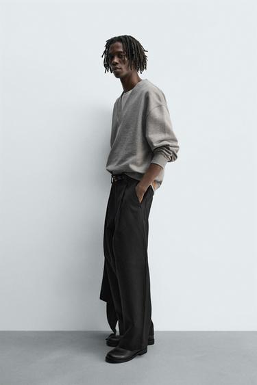 SWEAT RELAXED FIT - Gris chiné de Zara - Image 3