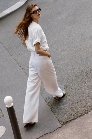 PUFF SLEEVE TOP WITH BOWS - White by Zara - Image 4
