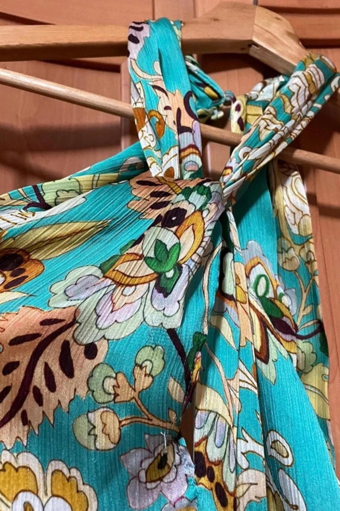 LONG FLORAL PRINT DRESS - Image 4