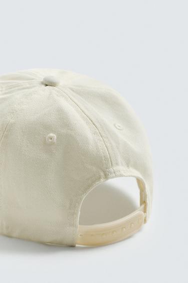CASQUETTE BRODERIE CONTRASTE - Écru de Zara - Image 6