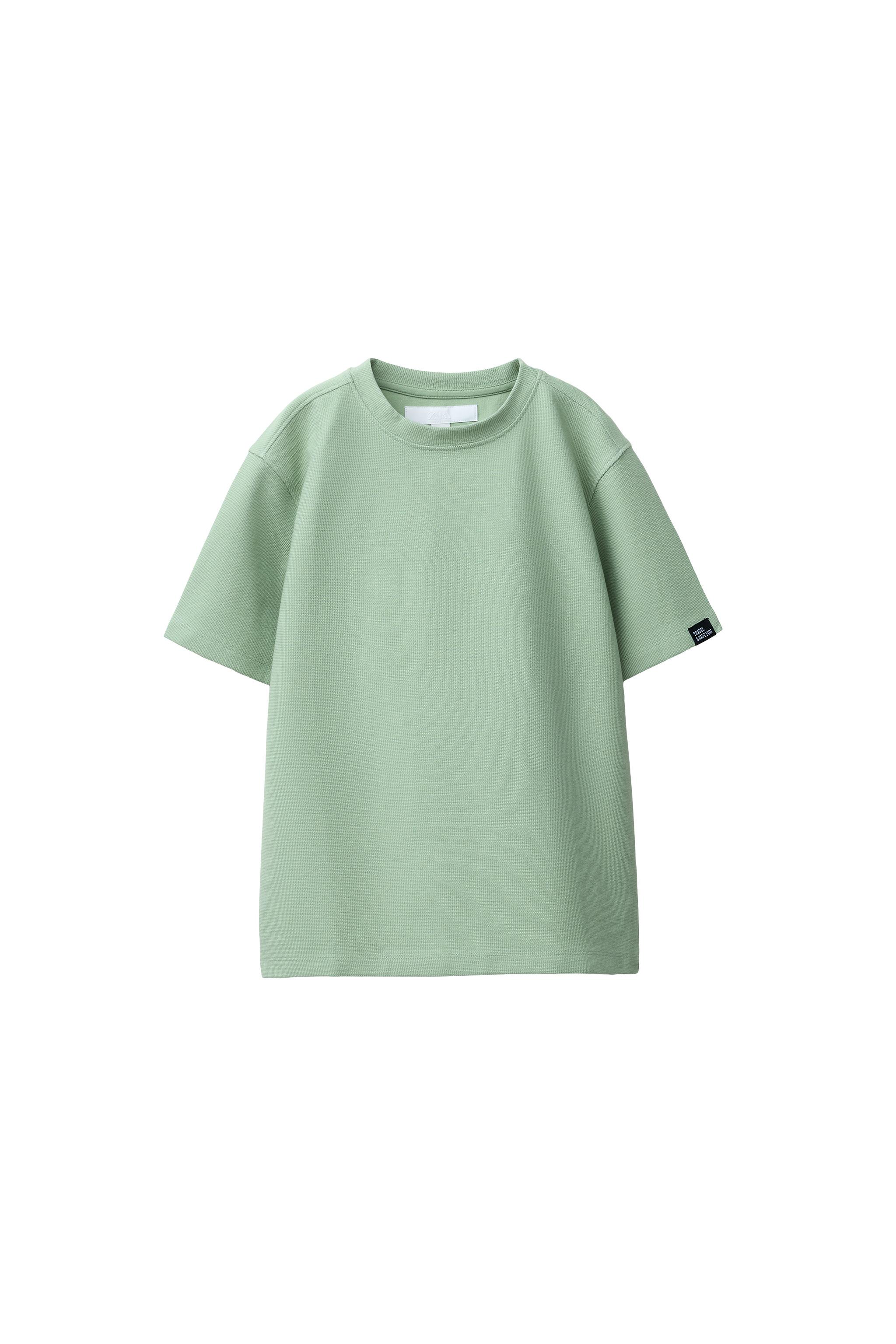 CAMISETA ESTRUCTURA ETIQUETA - Blanco roto | ZARA Chile