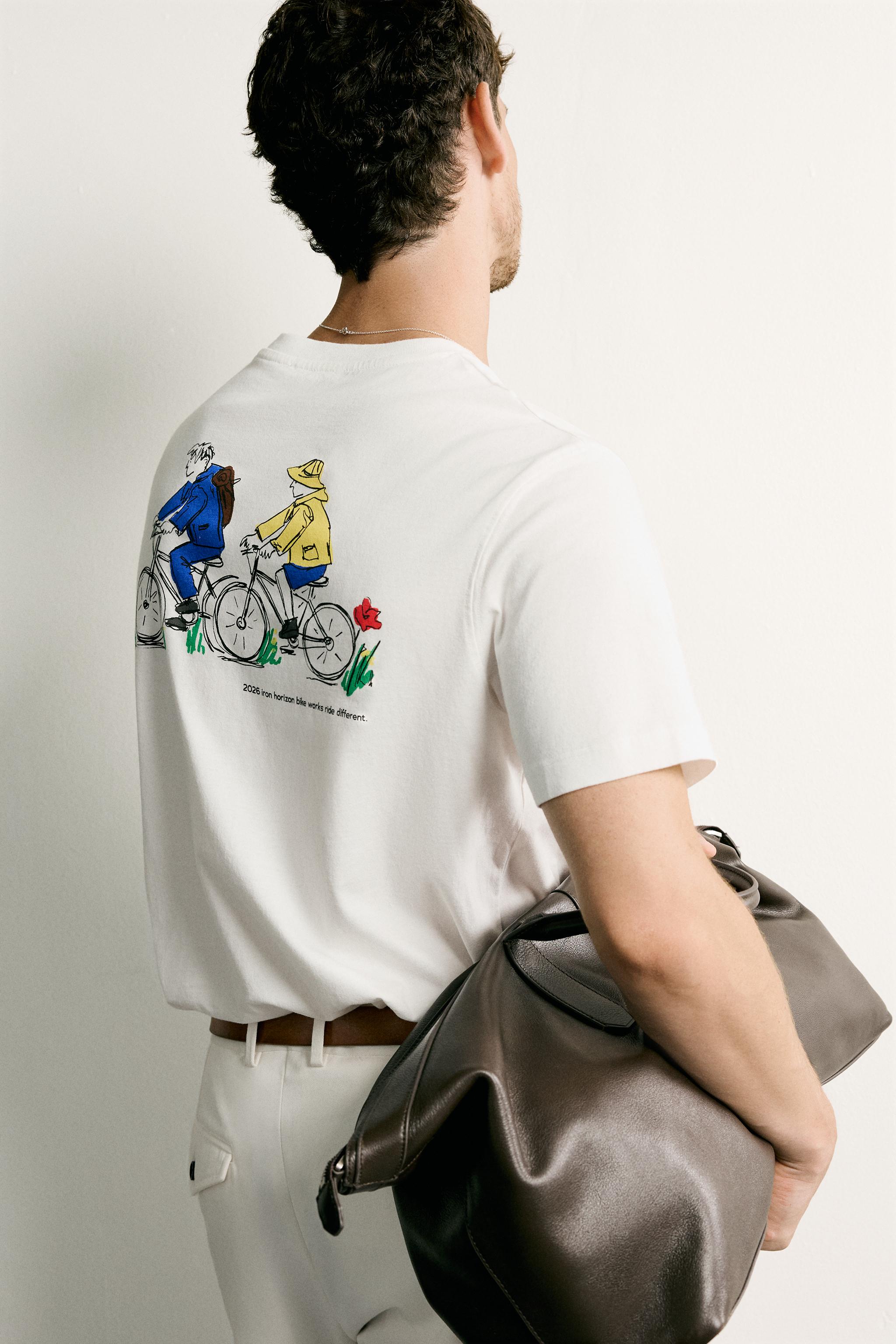 T-SHIRT REGULAR FIT À IMPRIMÉS BIMATIÈRE