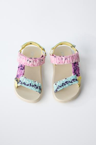 TECHNICAL PAISLEY SANDALS - Multicoloured by Zara - Image 4