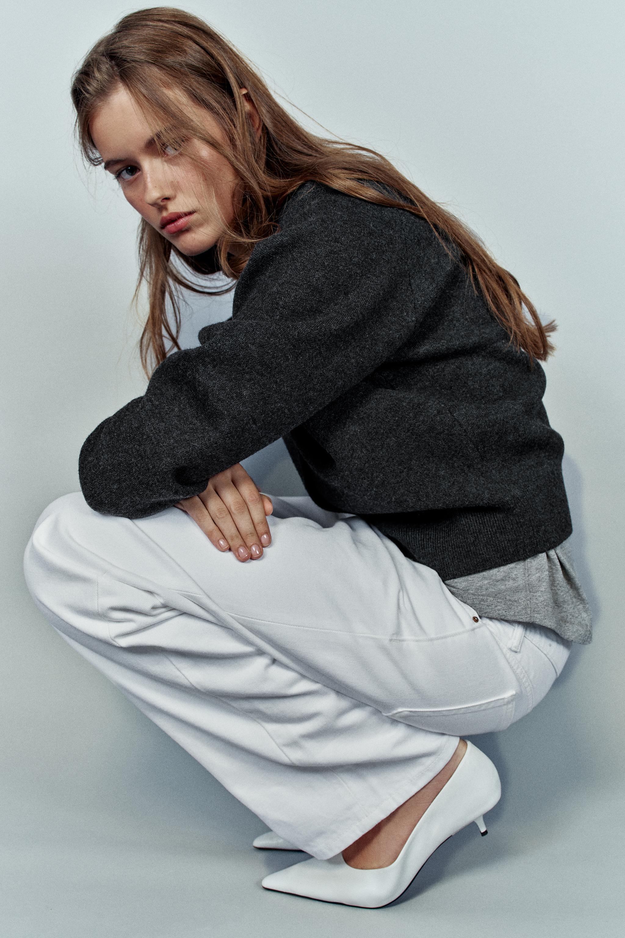 ニットボンバージャケット - カーボングレー | ZARA Japan / 日本