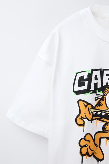 GARFIELD © PAWS INC PRINTED T-SHIRT - White by Zara - Image 3