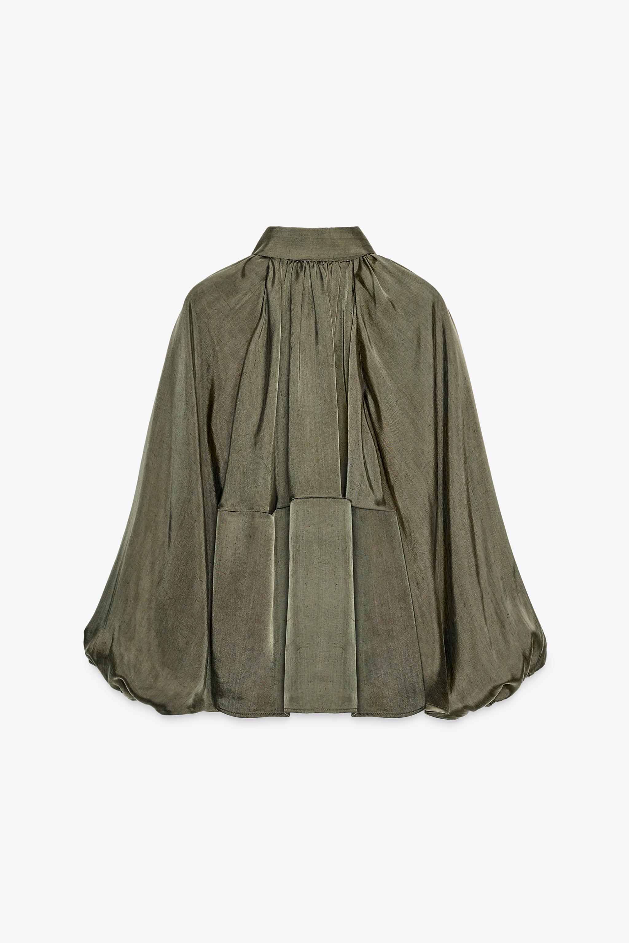 ZARA ZWコレクション パフスリーブボンバージャケット 2814/404 ZWコレクション パフスリーブボンバージャケット - エクリュ