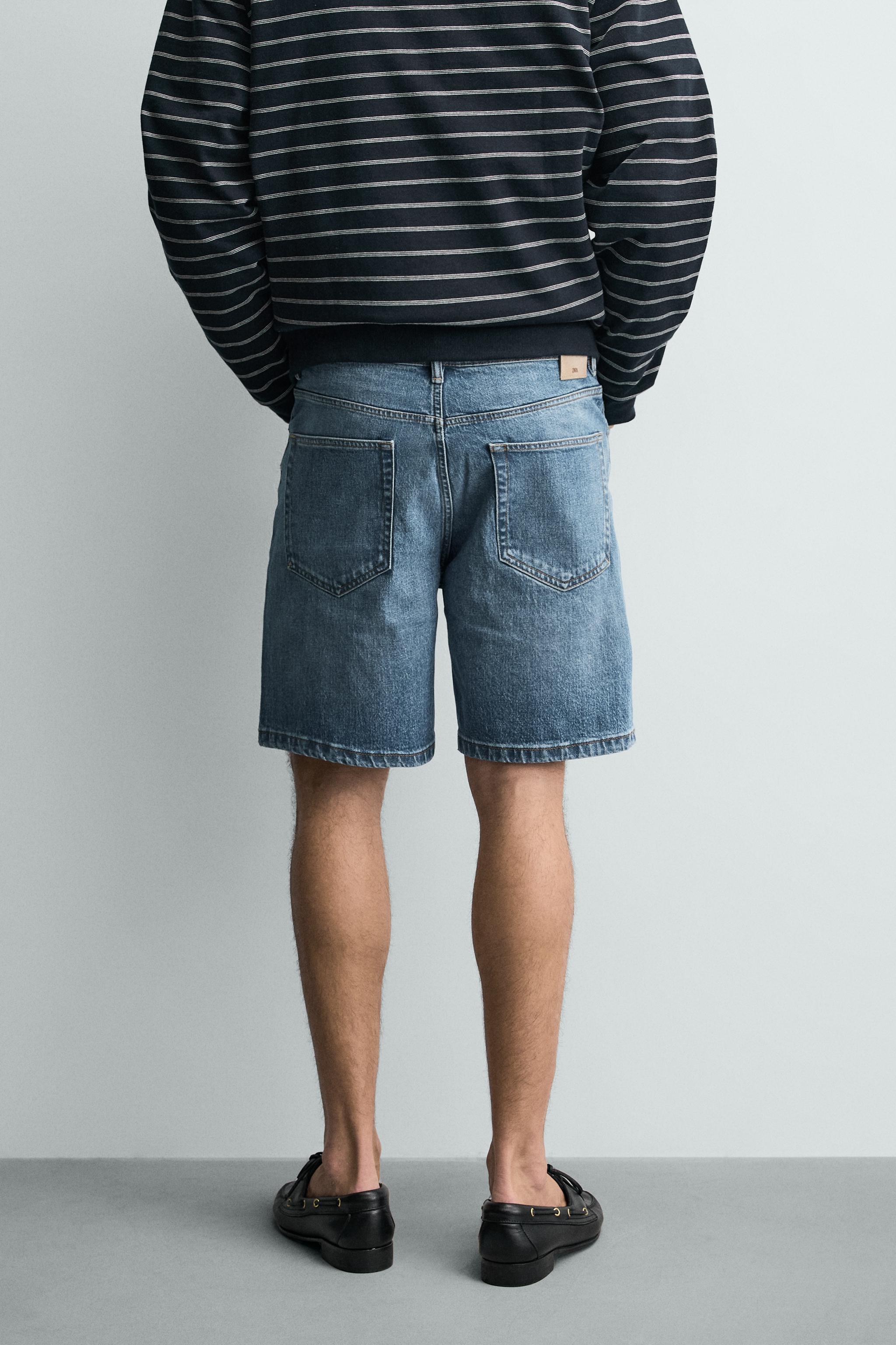 BERMUDA EN JEAN REGULAR FIT