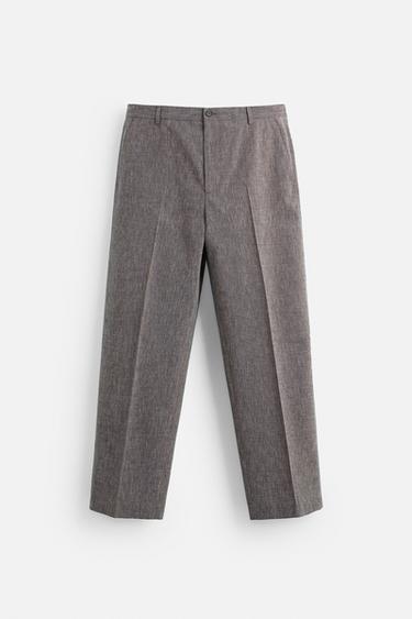 PANTALÓN TRAJE ESTRUCTURA LIMITED EDITION - Gris de Zara
