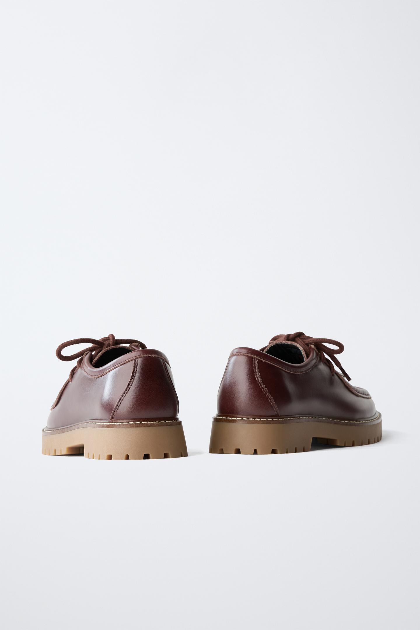 Детские туфли Zara Fringed Wallabee, цвет: Коричневый — фото 5