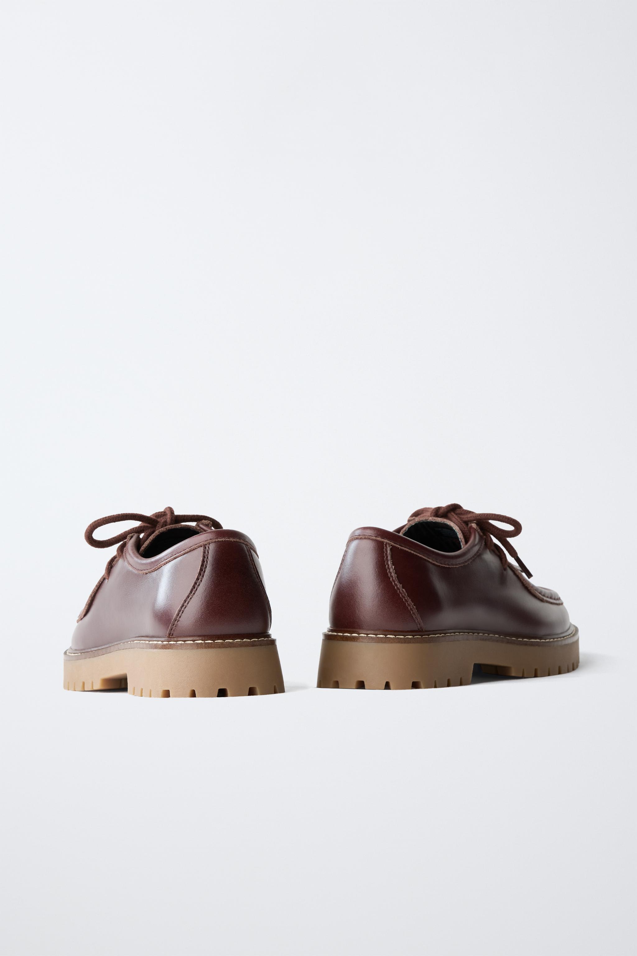 Обувь Zara FRINGED WALLABEE SHOES — фото 5