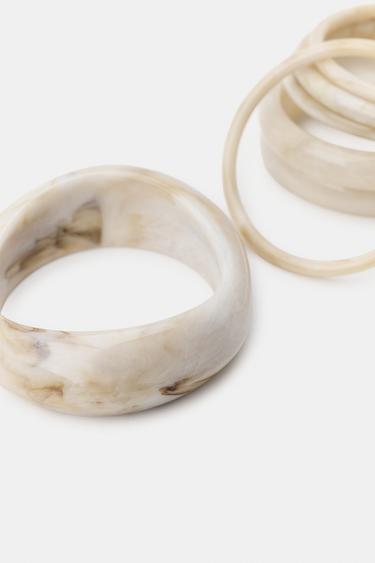 PACK OF RIGID BRACELETS - Ecru by Zara - Image 4