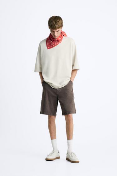 SUDADERA OVERSIZE LAVADA - Crudo de Zara - Imagen 0