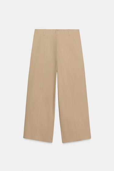 PANTALON CAROTTE ZW COLLECTION - whisky clair de Zara - Image 7