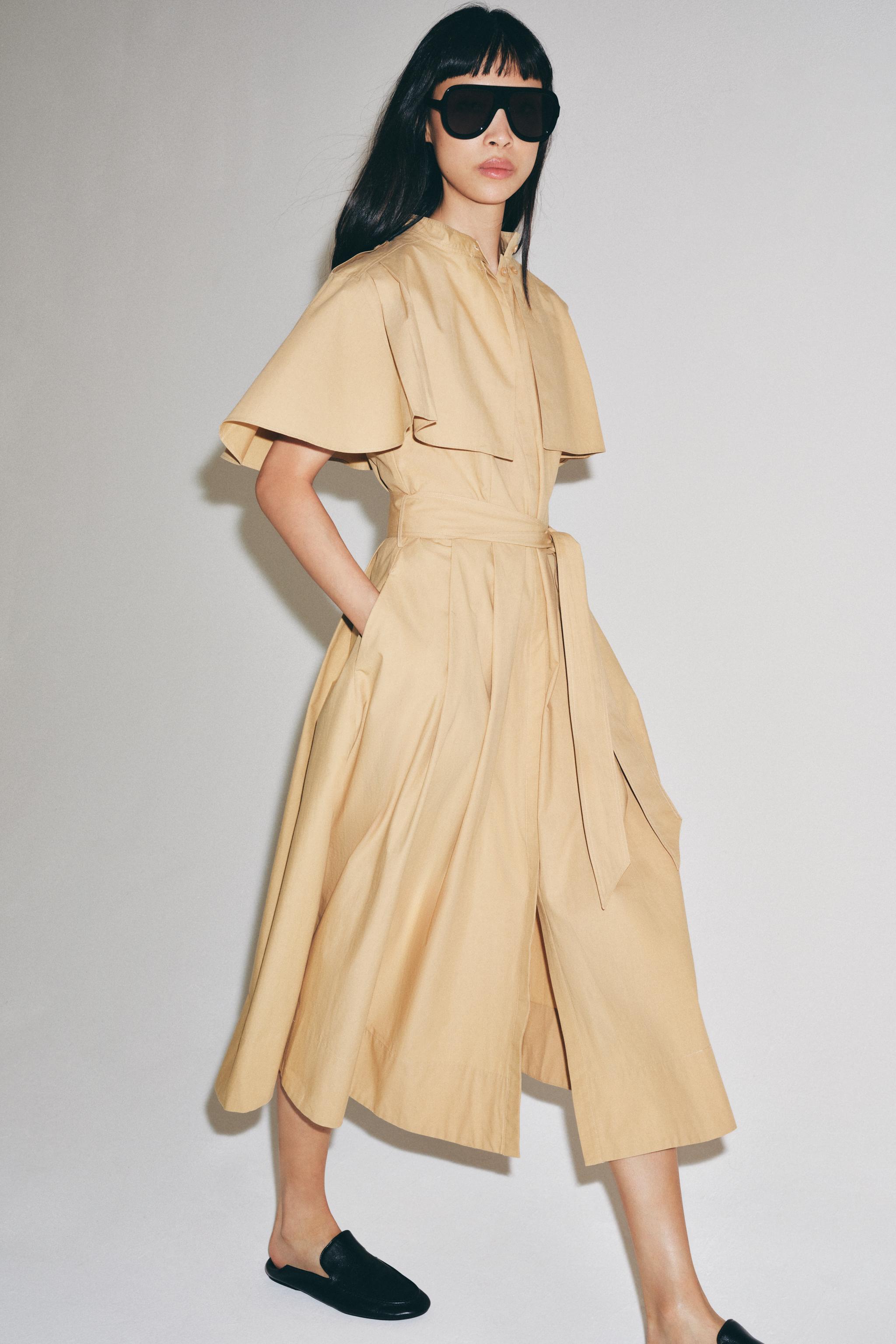 ZW COLLECTION CAPE SHIRT DRESS