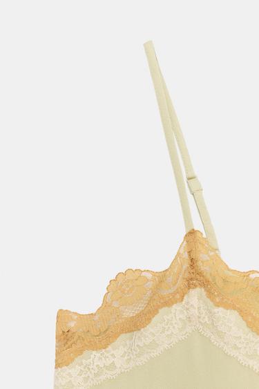 ZW COLLECTION LACE STRAP TOP - Lime by Zara - Image 6